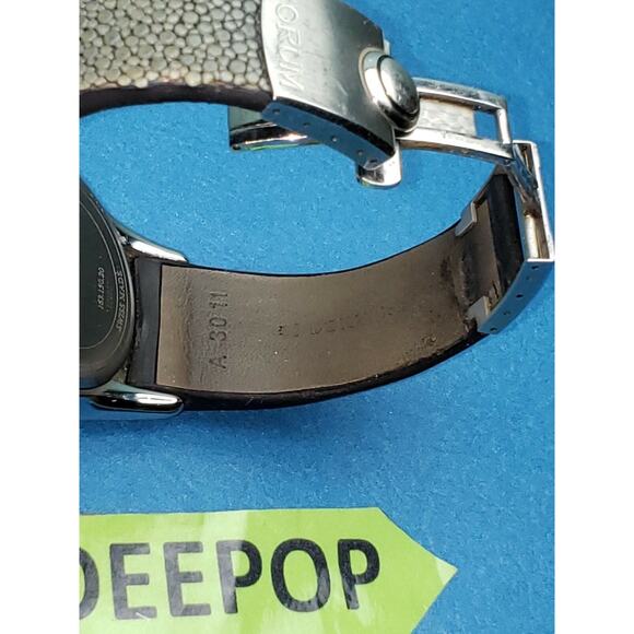 Corum Boutique Bubble Watch Blue Face Leather Men's Jewelry 163.150.20 Swiss WR - Picture 5 of 10